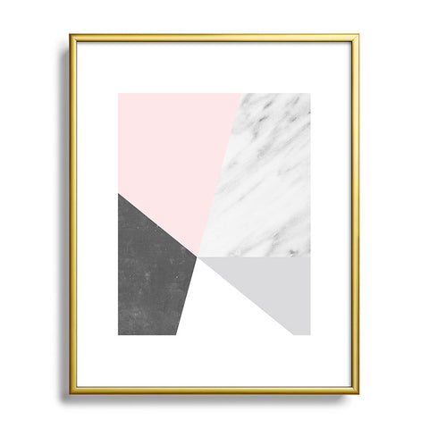 Emanuela Carratoni Winter Color Geometry Metal Framed Art Print