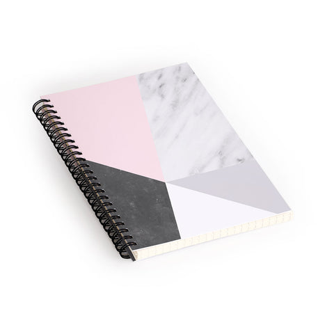 Emanuela Carratoni Winter Color Geometry Spiral Notebook