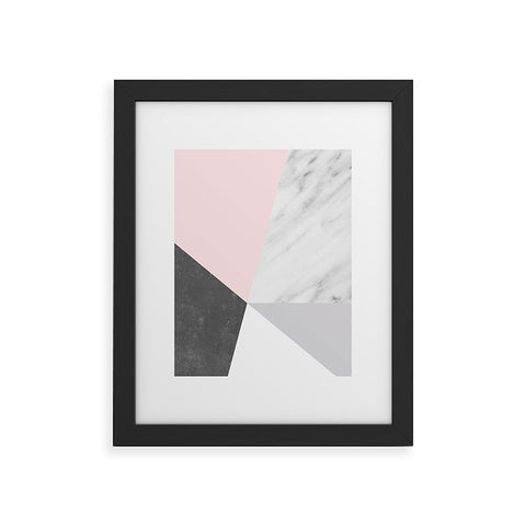 Emanuela Carratoni Winter Color Geometry Framed Art Print