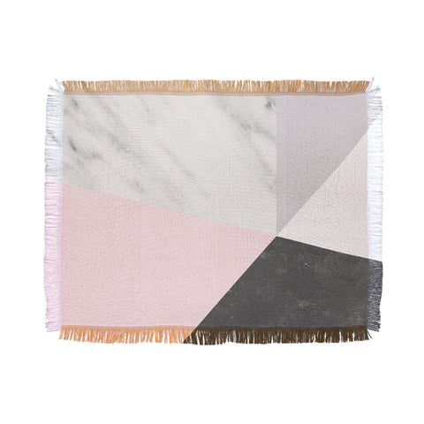 Emanuela Carratoni Winter Color Geometry Throw Blanket