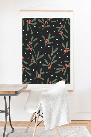 Emanuela Carratoni Winter Mistletoe Art Print And Hanger
