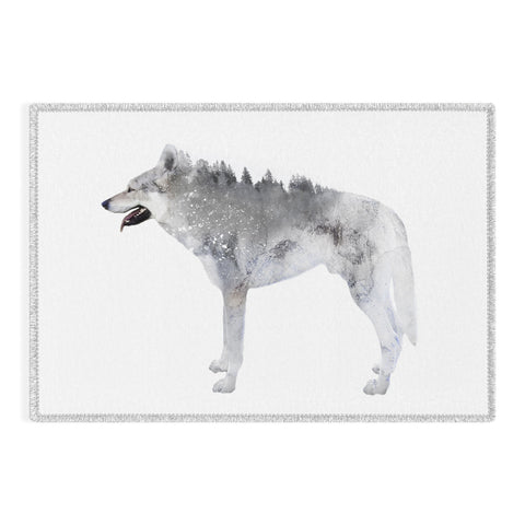 Emanuela Carratoni Winter Wolf 1 Outdoor Rug