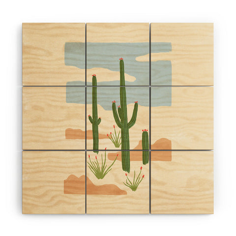 Emma Boys Desert Still Life Wood Wall Mural
