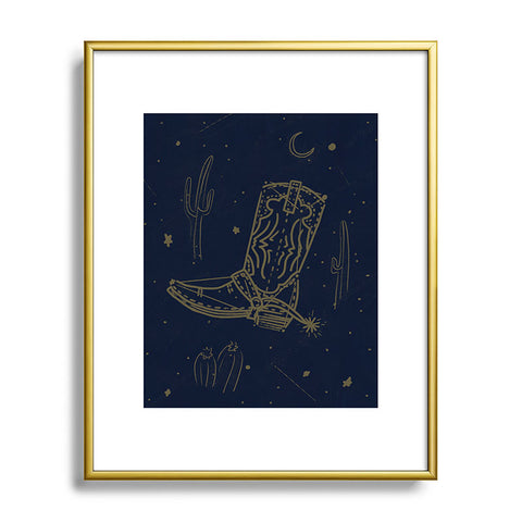 Emma Boys Follow the Western Star Metal Framed Art Print