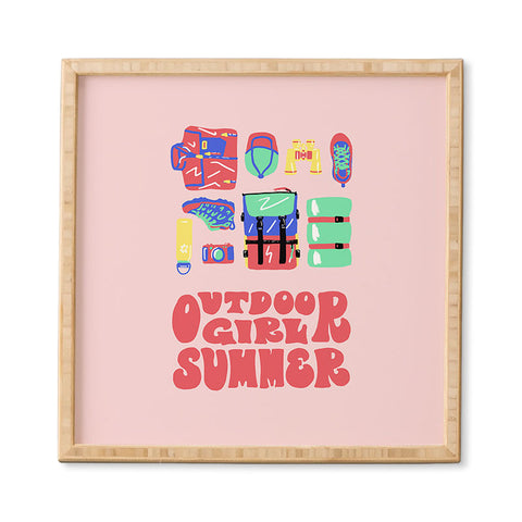 Emma Boys Outdoor Girl Summer Framed Wall Art