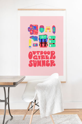 Emma Boys Outdoor Girl Summer Art Print And Hanger