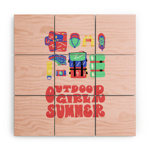 Emma Boys Outdoor Girl Summer Wood Wall Mural