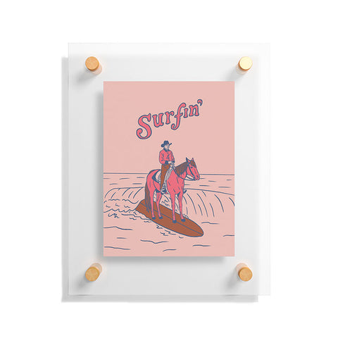 Emma Boys Surfin Floating Acrylic Print