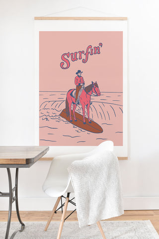 Emma Boys Surfin Art Print And Hanger