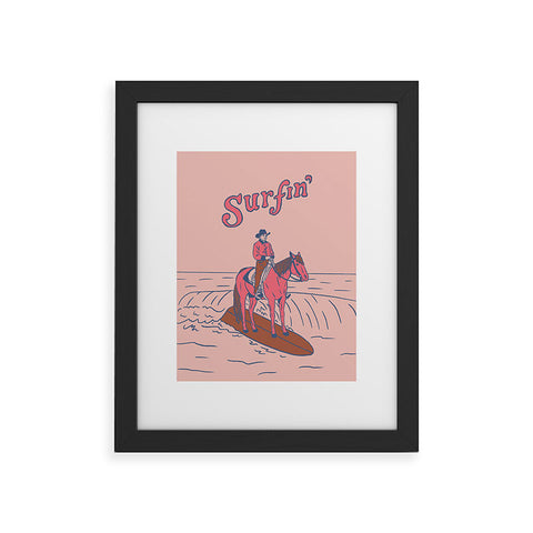 Emma Boys Surfin Framed Art Print