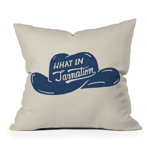 Emma Boys What in Tarnation Outdoor Throw Pillow