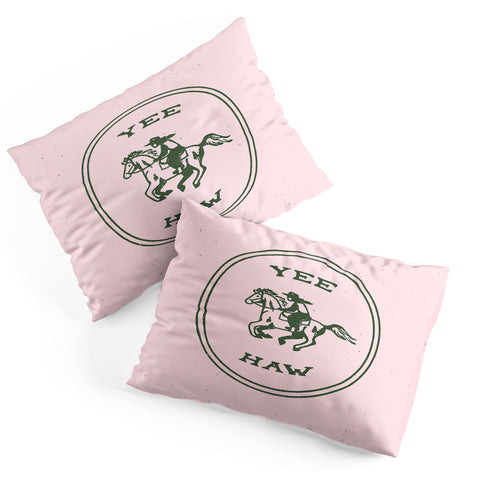 Emma Boys Yee Haw in Pink Pillow Shams