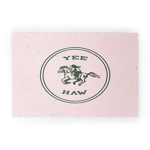 Emma Boys Yee Haw in Pink Welcome Mat