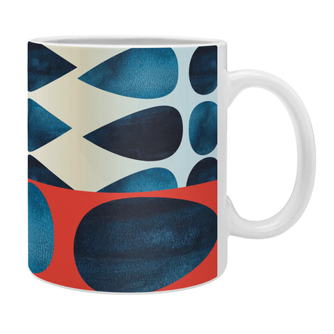 Emmie K Blue Drops Coffee Mug