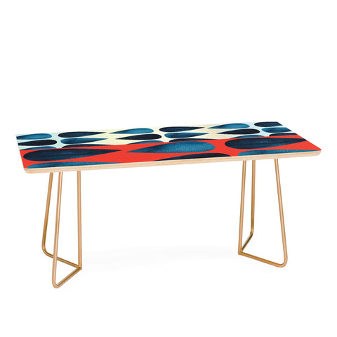 Emmie K Blue Drops Coffee Table