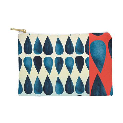 Emmie K Blue Drops Pouch