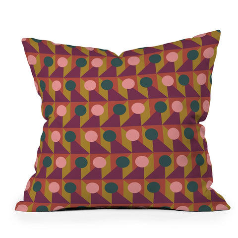 Emmie K Fez Rosa Throw Pillow