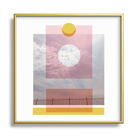 Emmie K LB Collage 1 Square Metal Framed Art Print