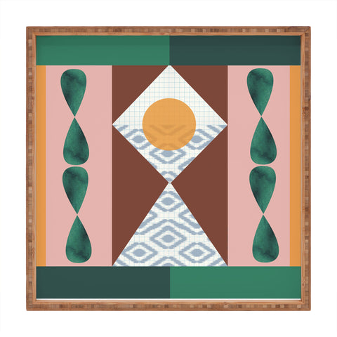 Emmie K Memphis Ikat Square Tray