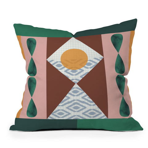 Emmie K Memphis Ikat Throw Pillow