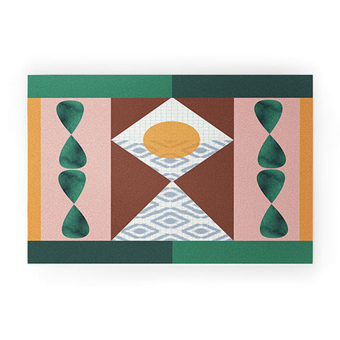 Emmie K Memphis Ikat Welcome Mat