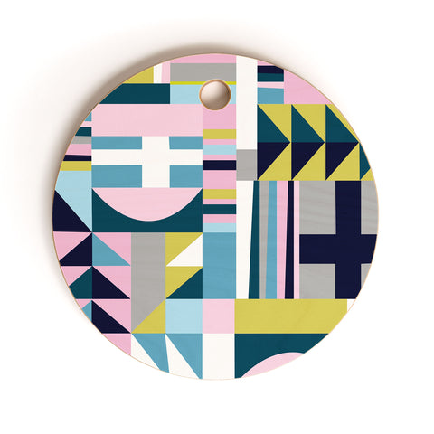 Emmie K modern love Cutting Board Round