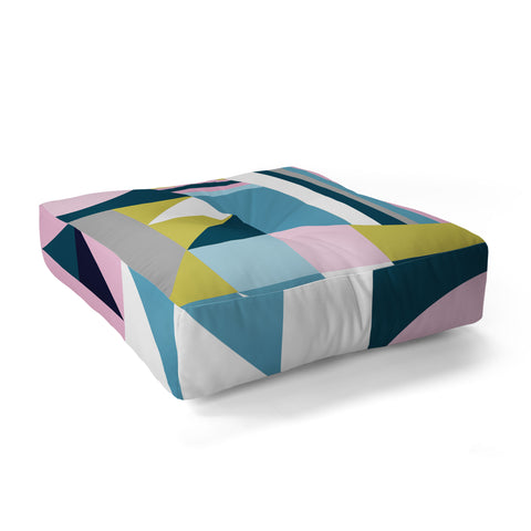 Emmie K modern love Floor Pillow Square