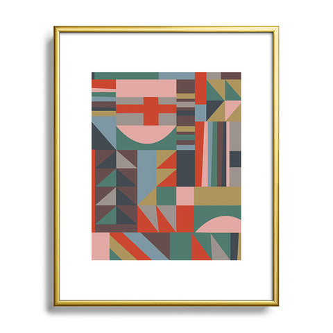 Emmie K Modern Love Warm Metal Framed Art Print