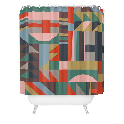 Emmie K Modern Love Warm Shower Curtain