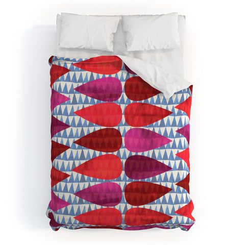 Emmie K Pink Drop Duvet Cover