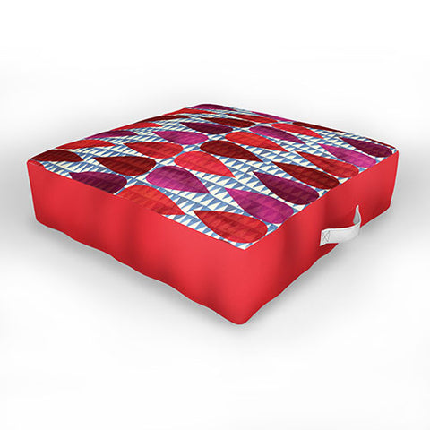 Emmie K Pink Drop Outdoor Floor Cushion