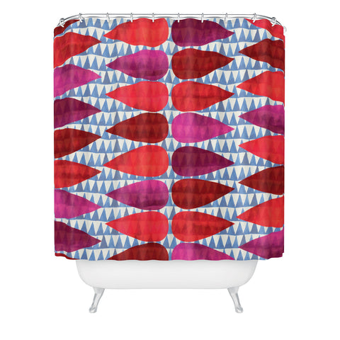 Emmie K Pink Drop Shower Curtain