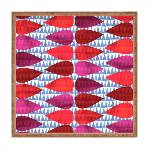 Emmie K Pink Drop Square Tray