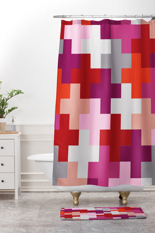 Emmie K Plus Plus Shower Curtain And Mat