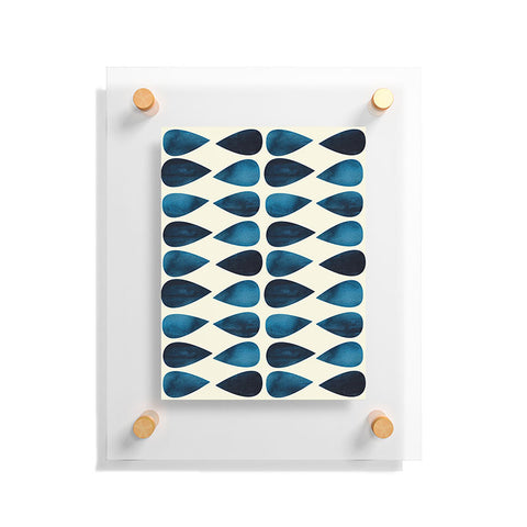 Emmie K Simple Blue Drop Floating Acrylic Print