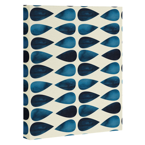 Emmie K Simple Blue Drop Art Canvas