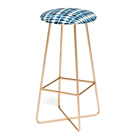 Emmie K Simple Blue Drop Bar Stool