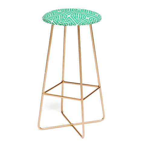 Emmie K SPRING BLOOM DOT GREEN Bar Stool