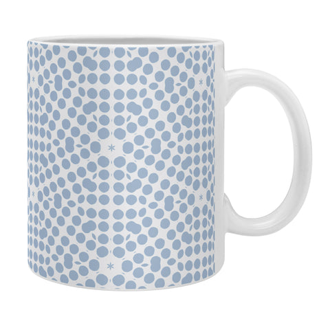Emmie K SPRING BLOOM DOT PALE BLUE Coffee Mug