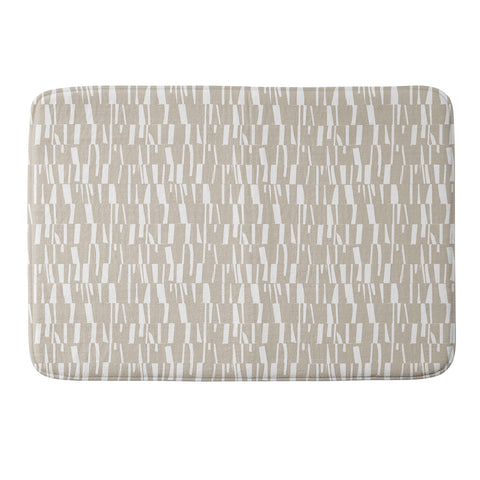 Emmie K Wabi Sabi Hygge Cream Stripe Memory Foam Bath Mat