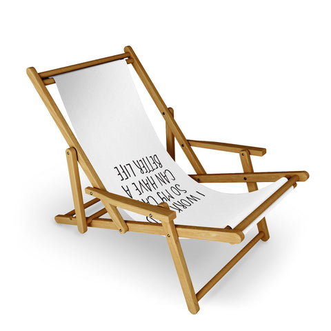 EnvyArt Cat Better Life Sling Chair