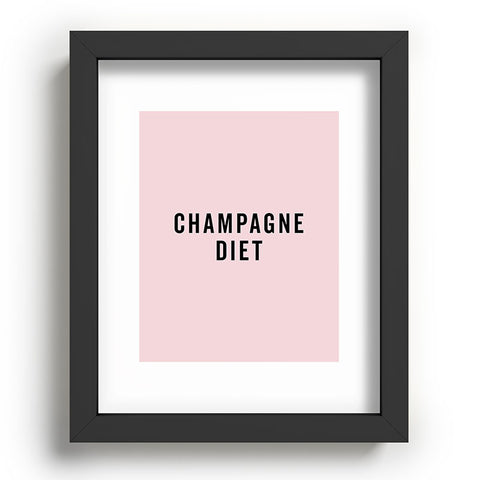 EnvyArt Champagne Diet Recessed Framing Rectangle