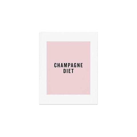 EnvyArt Champagne Diet Art Print