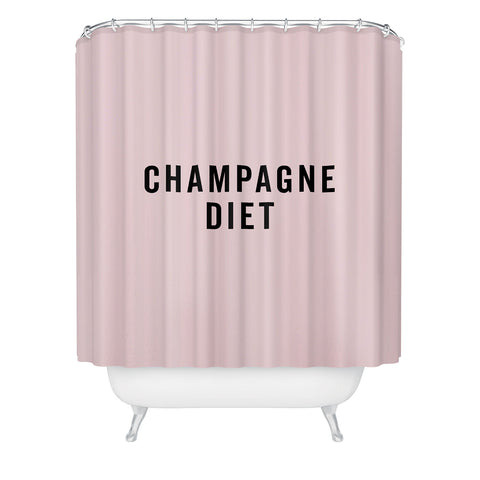 EnvyArt Champagne Diet Shower Curtain