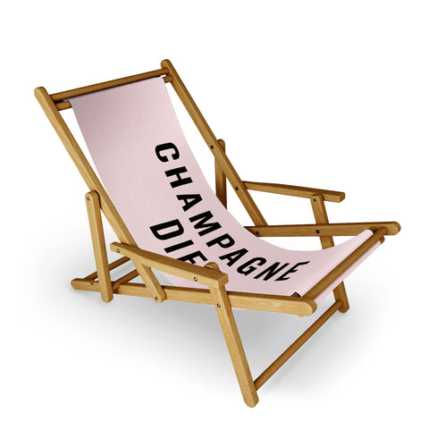 EnvyArt Champagne Diet Sling Chair