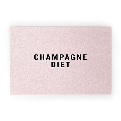 EnvyArt Champagne Diet Welcome Mat