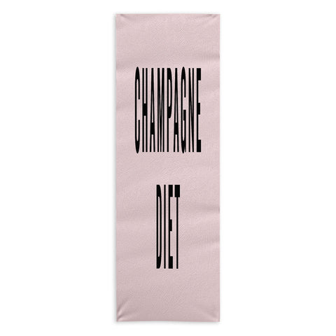 EnvyArt Champagne Diet Yoga Towel