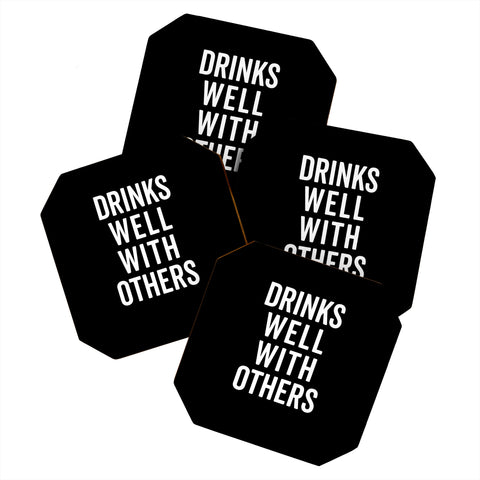 EnvyArt Drinks Well With Others Coaster Set