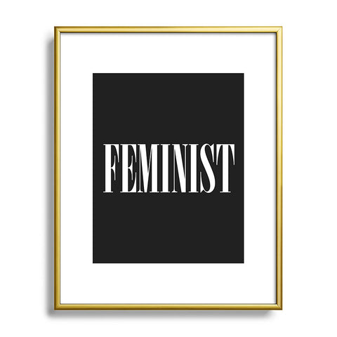 EnvyArt Feminist Metal Framed Art Print