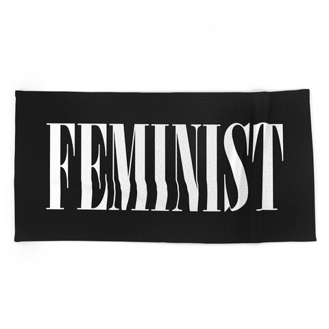 EnvyArt Feminist Beach Towel